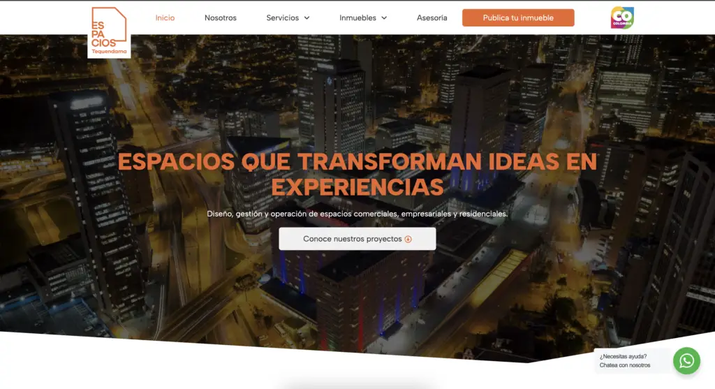 mejores inmobiliarias de Bogotá espacios tequendama
