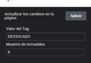 Widget Inmuebles por Tag 1 ad Homlity Herramienta para Inmobiliarias