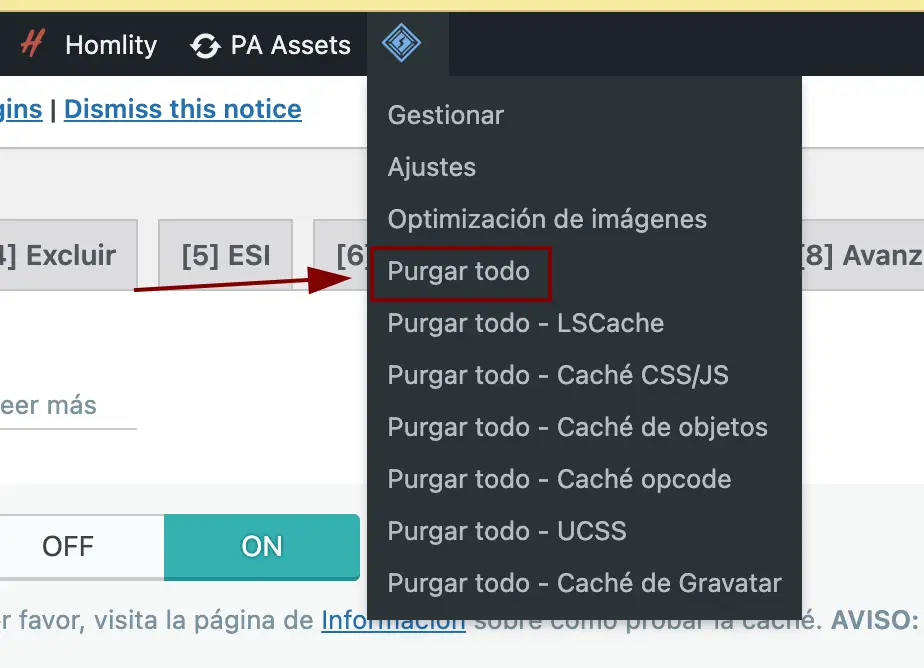 Wordpress para inmobiliarias con plugin homlity cache