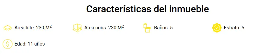 Personalización de Componente "caracteristicasPrincipales" 1 caracteristcasPrincipales Homlity Herramienta para Inmobiliarias