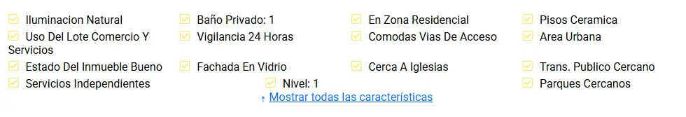 Personalización de Componente "caracteristicas" 1 caracteriticas 1 Homlity Herramienta para Inmobiliarias