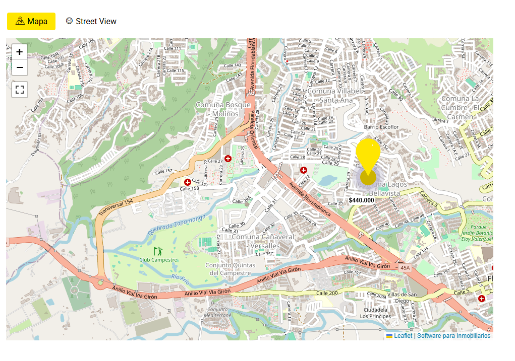 Personalización de Componente ubicacion 2 mapa Homlity Herramienta para páginas web
