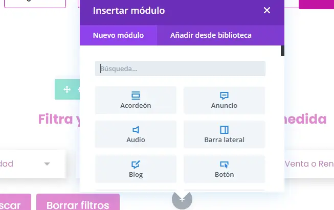 Agregar widgets en editores distintos a Elementor 5 asd Homlity Herramienta para Inmobiliarias
