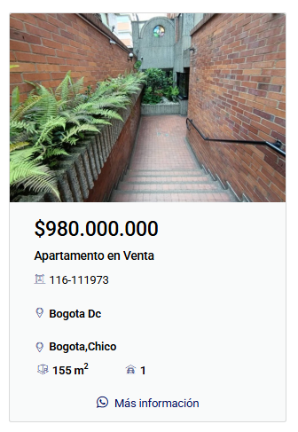 Personalización Componente "card" 1 carad 1 Homlity Herramienta para páginas web