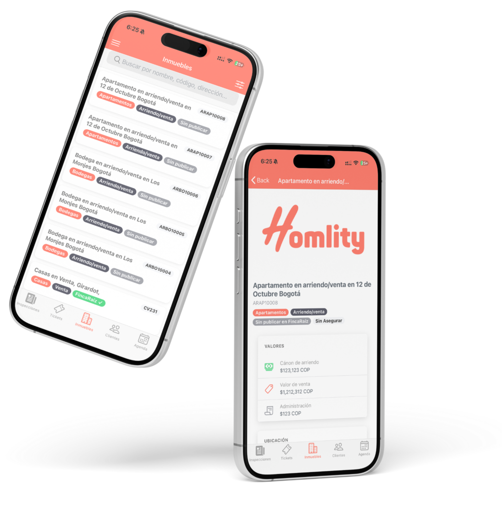 mockup 2 dirigido Homlity Herramienta para Inmobiliarias