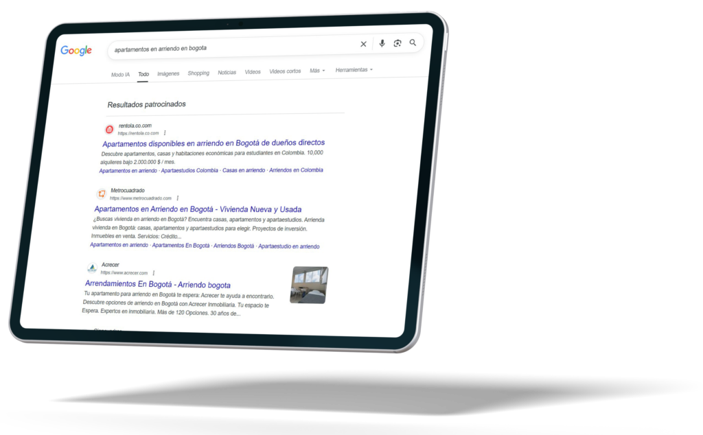 mockup 4 optizacion seo Homlity Herramienta para Inmobiliarias