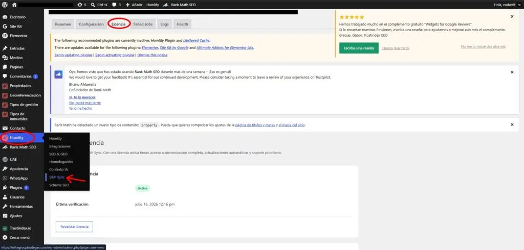 descargar el plugin de homlity