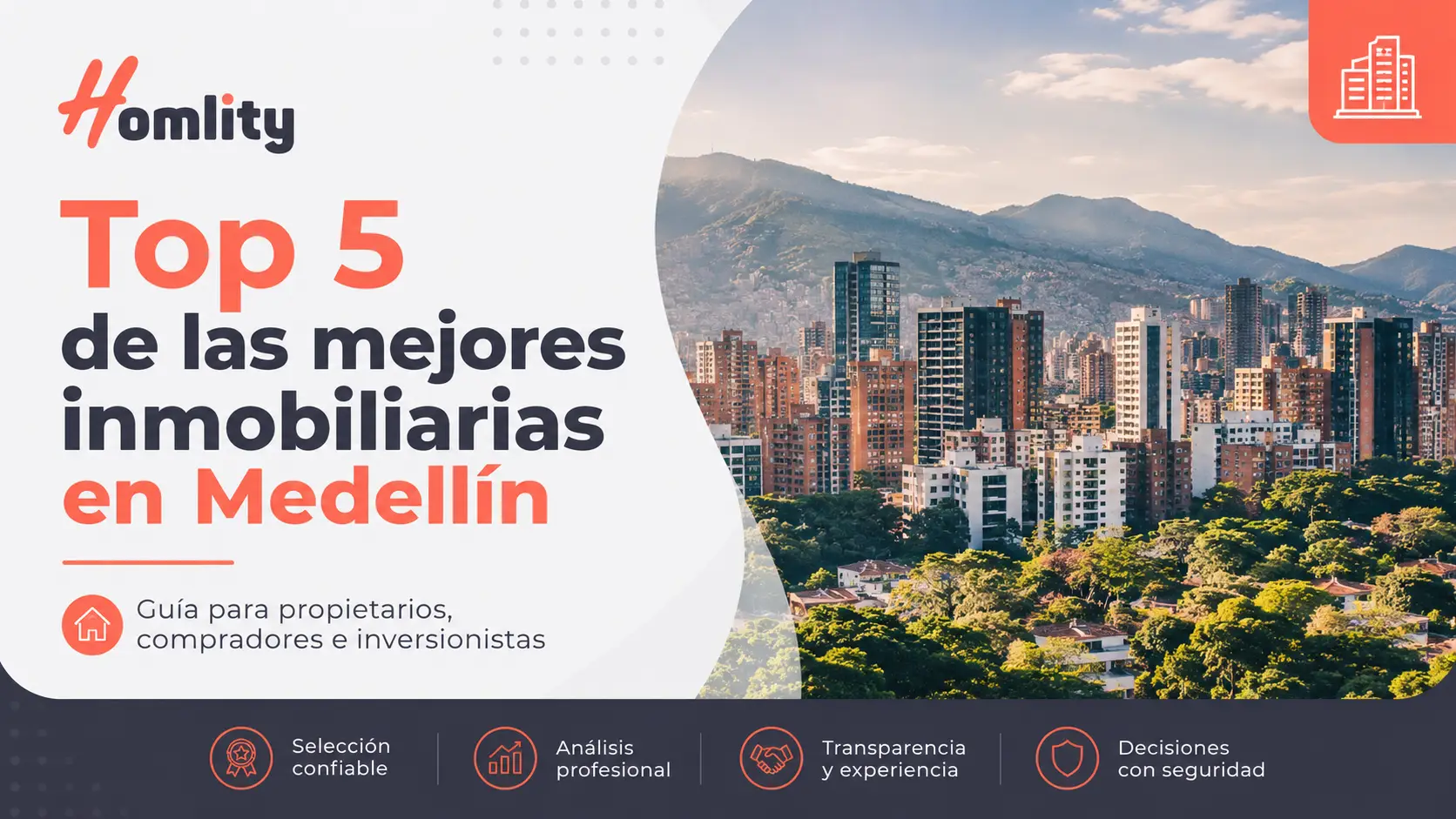 Top 5 de las mejores inmobiliarias en Medellín