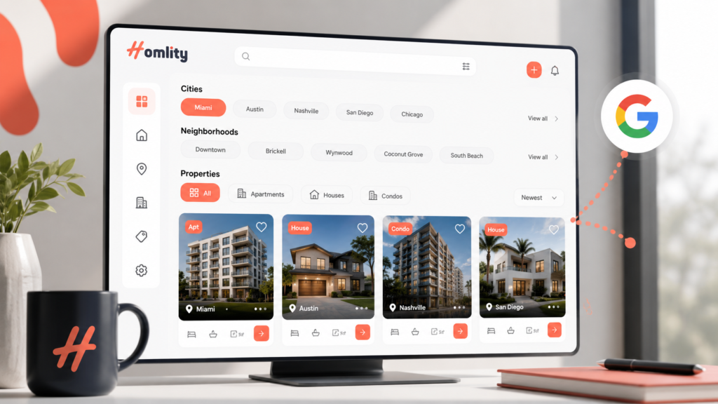 7 razones poderosas para mejorar el SEO inmobiliario 3 Publicar inmuebles en Google con fichas optimizadas para SEO inmobiliario.