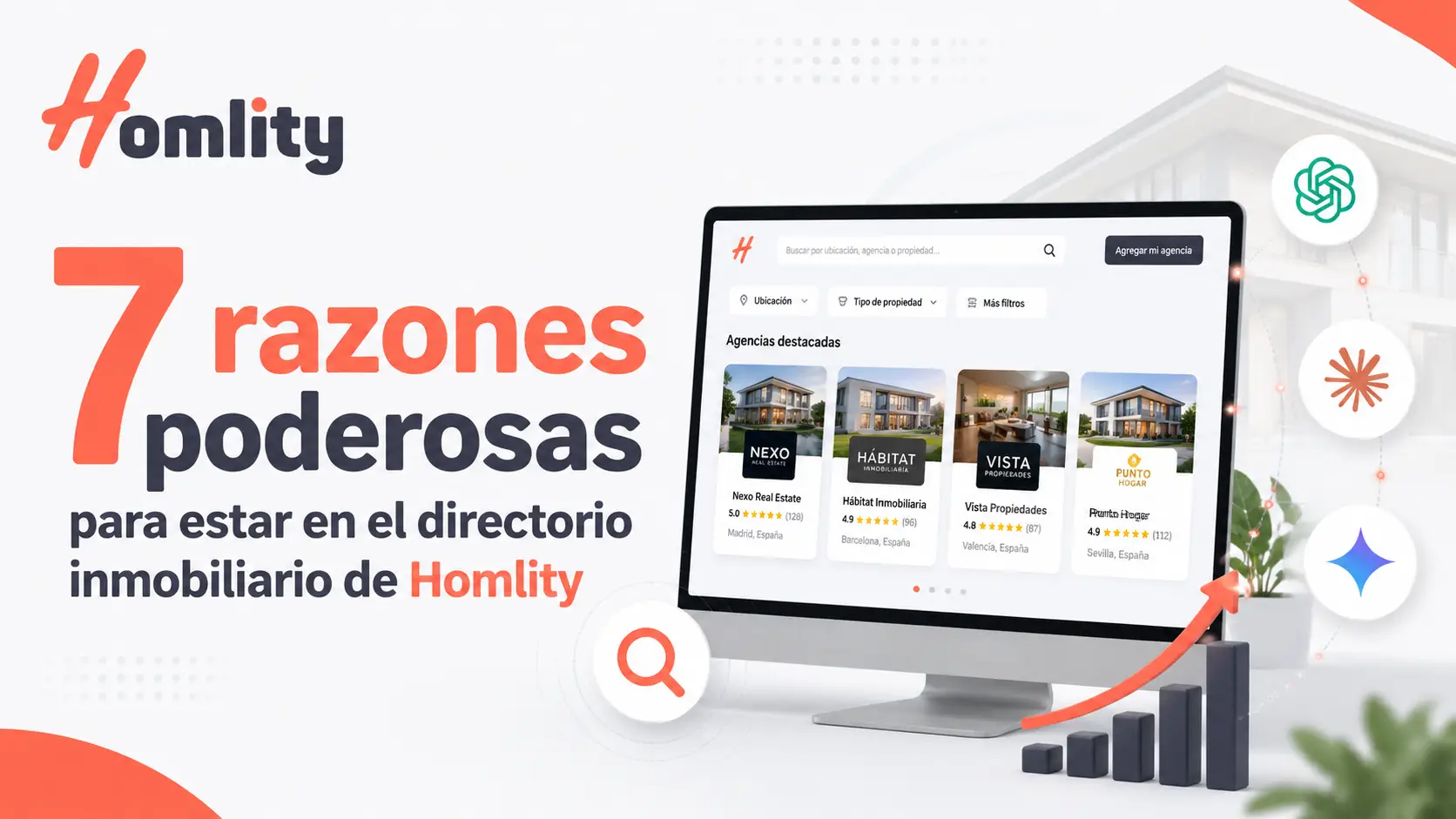 7 razones poderosas para estar en el directorio inmobiliario de Homlity